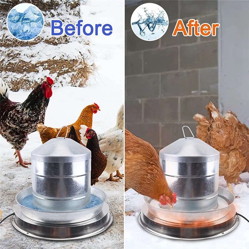 AAAC-Drinking Bucket Heater Chicken Heater Poultry Farming Bucket Heating Base Ice Melter