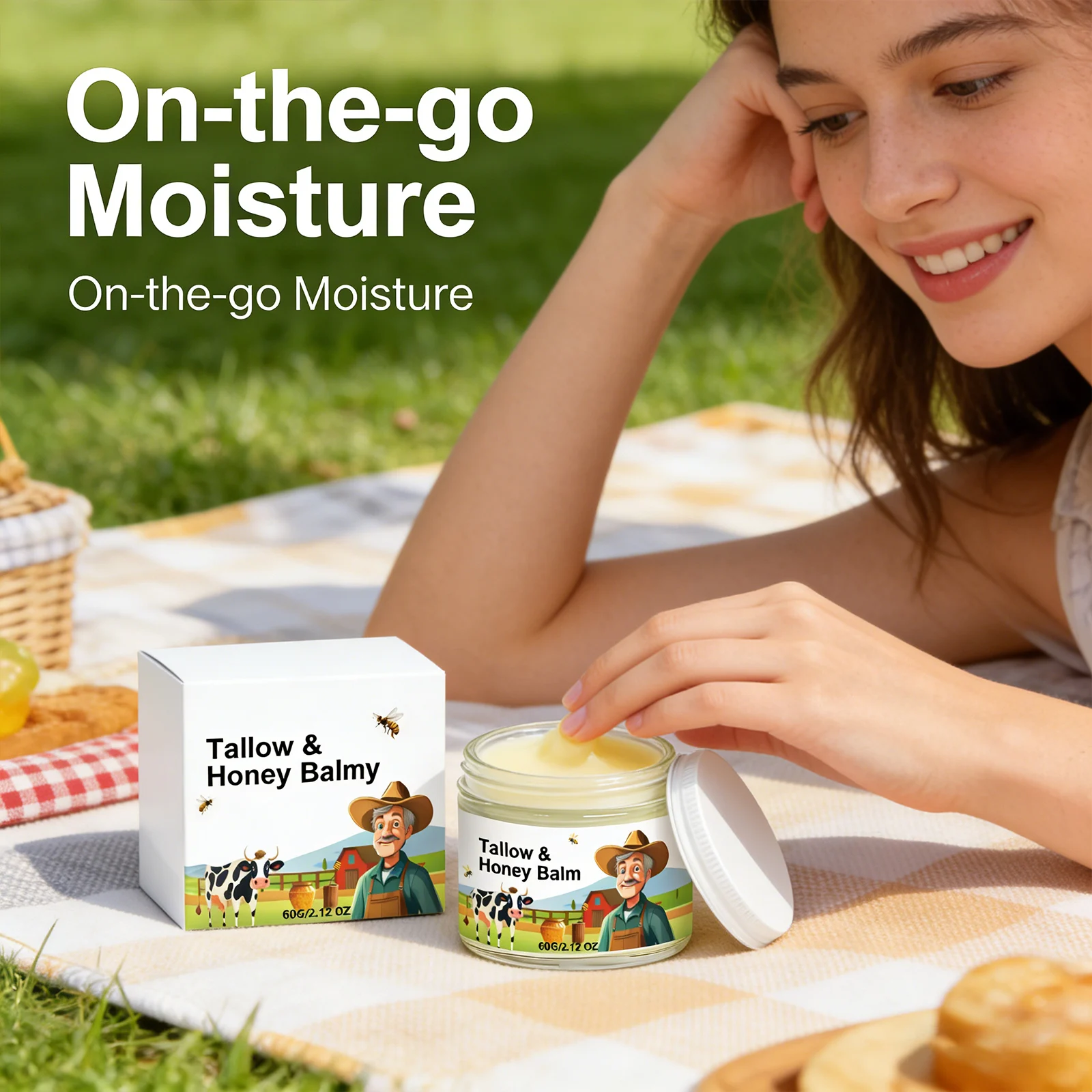 Tallow Honey Balm Nourishing Repair Dry Skin Smooth Restore 