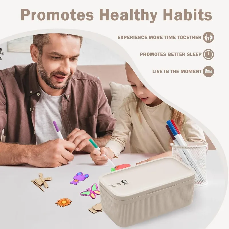 Large-capacity Password Storage Box  Suitable for Medicine Food Home Storage Box Mobile Phone Valuables Safe