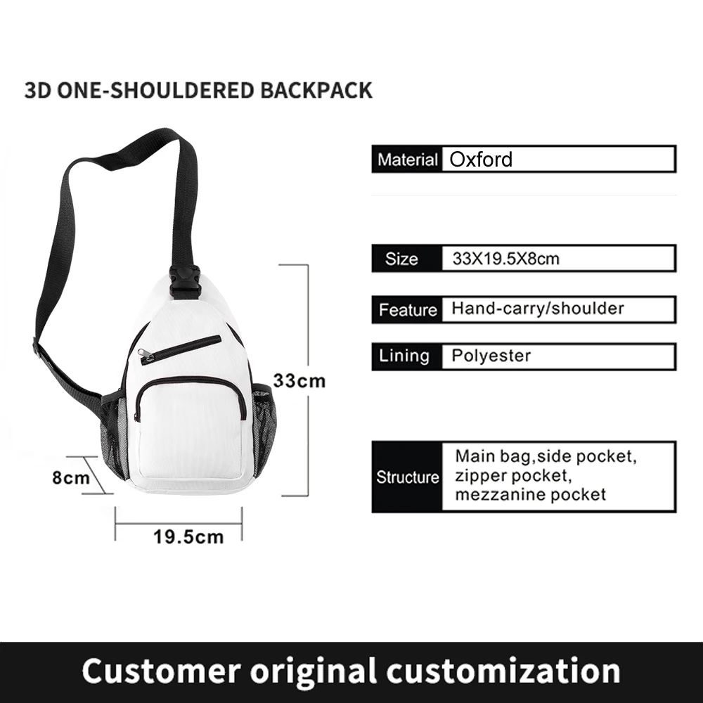 Mochilas personalizadas unissex, adicione sua imagem, foto, logotipo, pano oxford, impressão 3d, básico, casual, escola, estudo, mochila de viagem, sacos de livro diy