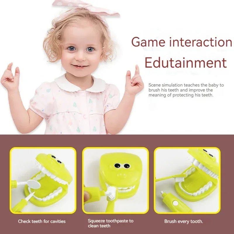 Jouets d'Interaction Parent-Enfant Montessori pour Fille et Garçon, Modèle de Dentiste pour Vérifier les Dents, Médecins, Jouet d'ApprentiCumbria pour Bébé