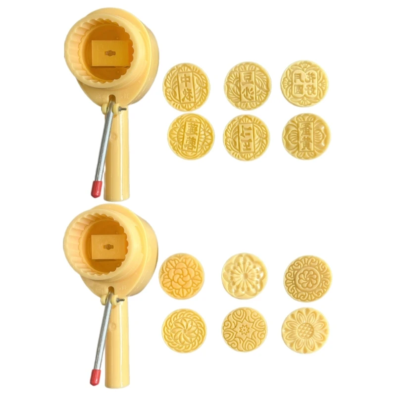 

Professional Mooncakes Molds with 6 Distinct Pattern Stamp for Creative Bakers