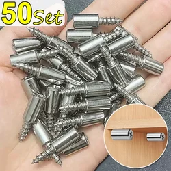 50/4Set vite autofilettante a croce con manicotto in gomma supporto laminato armadio per la casa armadio in vetro duro antiscivolo chiodi divisori