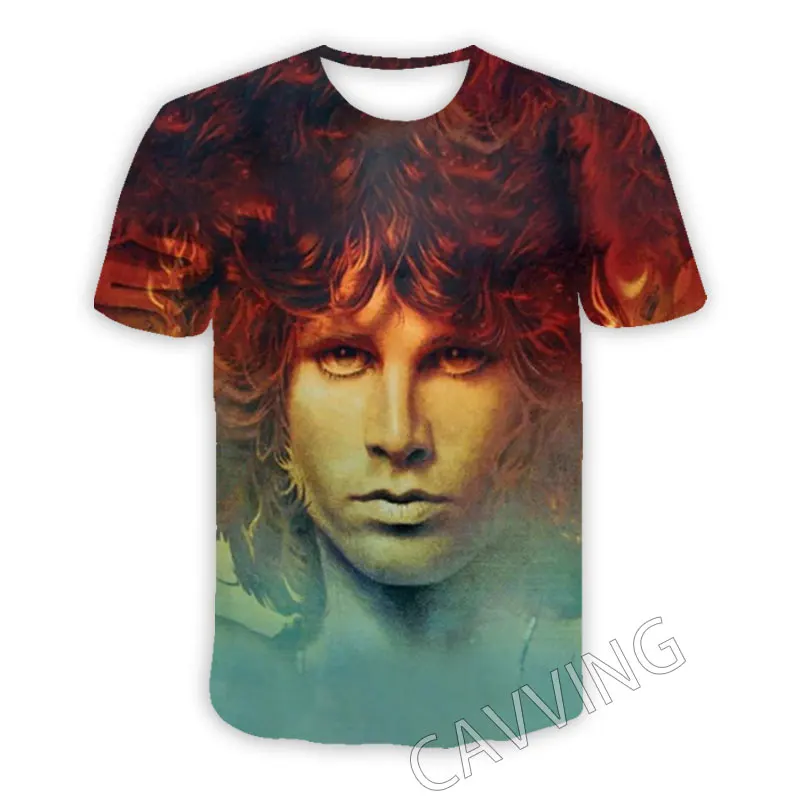 CAVVING 3D Printed   Jim Morrison  Casual T-shirts  Hip Hop T Shirts Harajuku Styles Tops Clothing for Men/women  T01