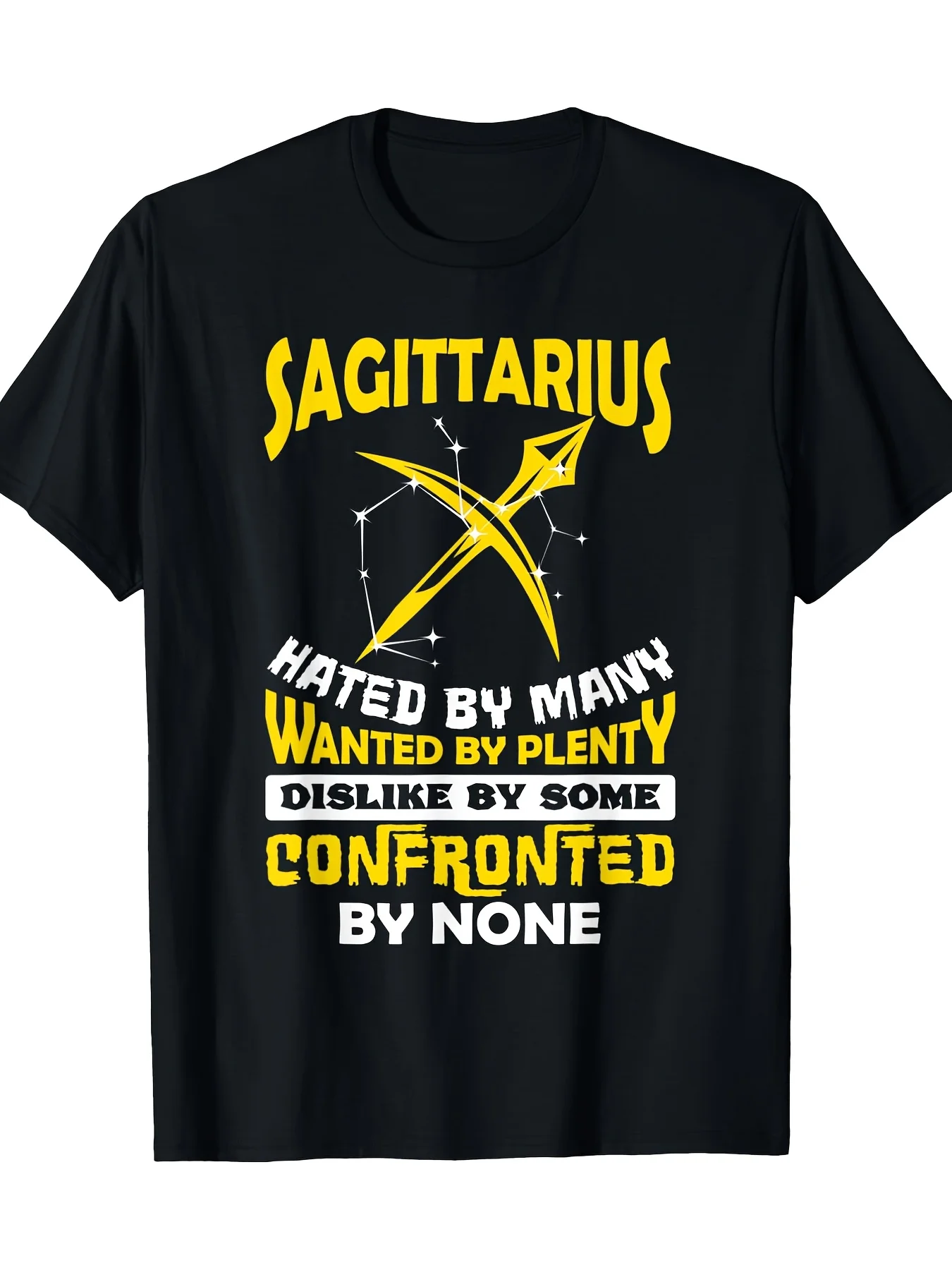 Top Pick 220g 100% Cotton Sagittarius Hated by Man~ T~O