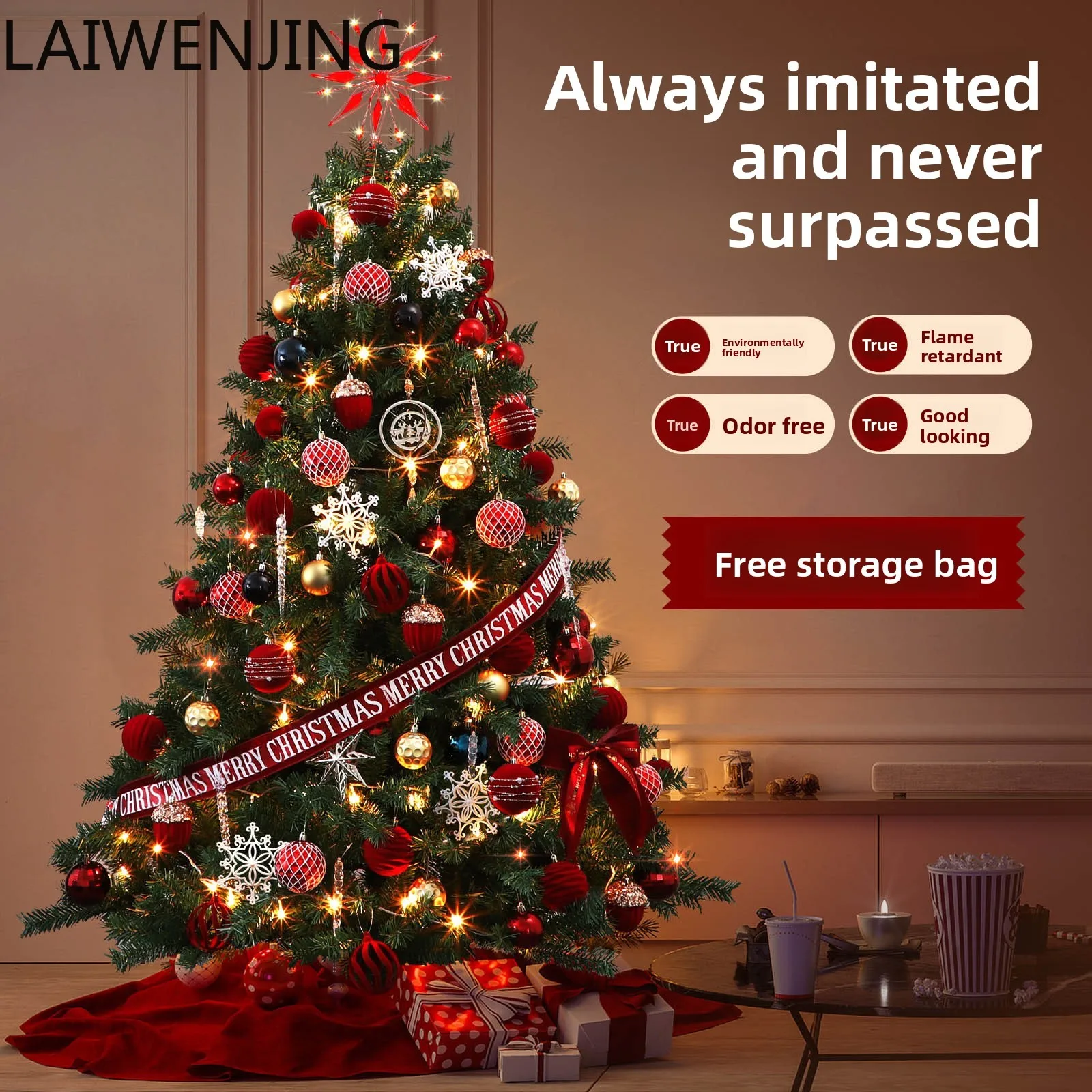 

HLZ new Christmas tree home living room simulation ornament decorative pendant