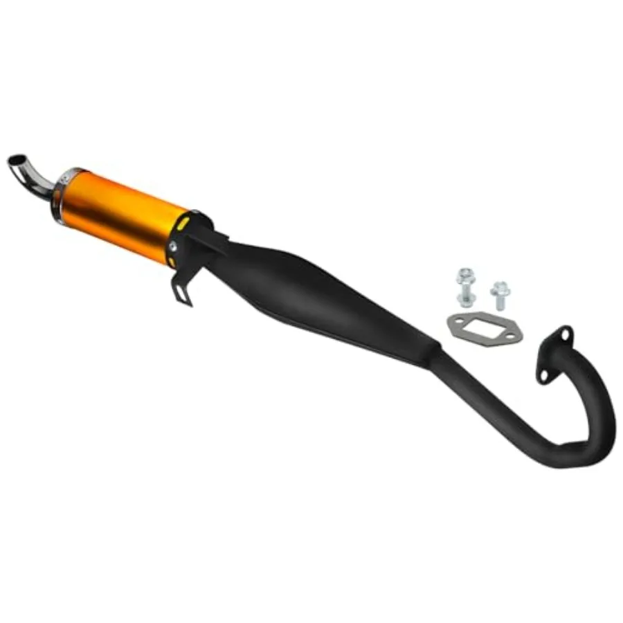 

38mm 2 Stroke Muffler Exhaust Pipe Noise Reduction for 43cc 47cc 49cc Gas Engine Dirt Bike Scooter Mini PIT Pocket Bike Chopper