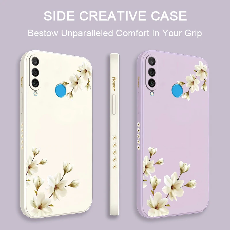 Leaves Plants Flowers Case For Huawei P30 20 Pro P40 Lite P Smart Z Plus 2021 Silicone Soft Shockproof Bumper Back Phone Cover