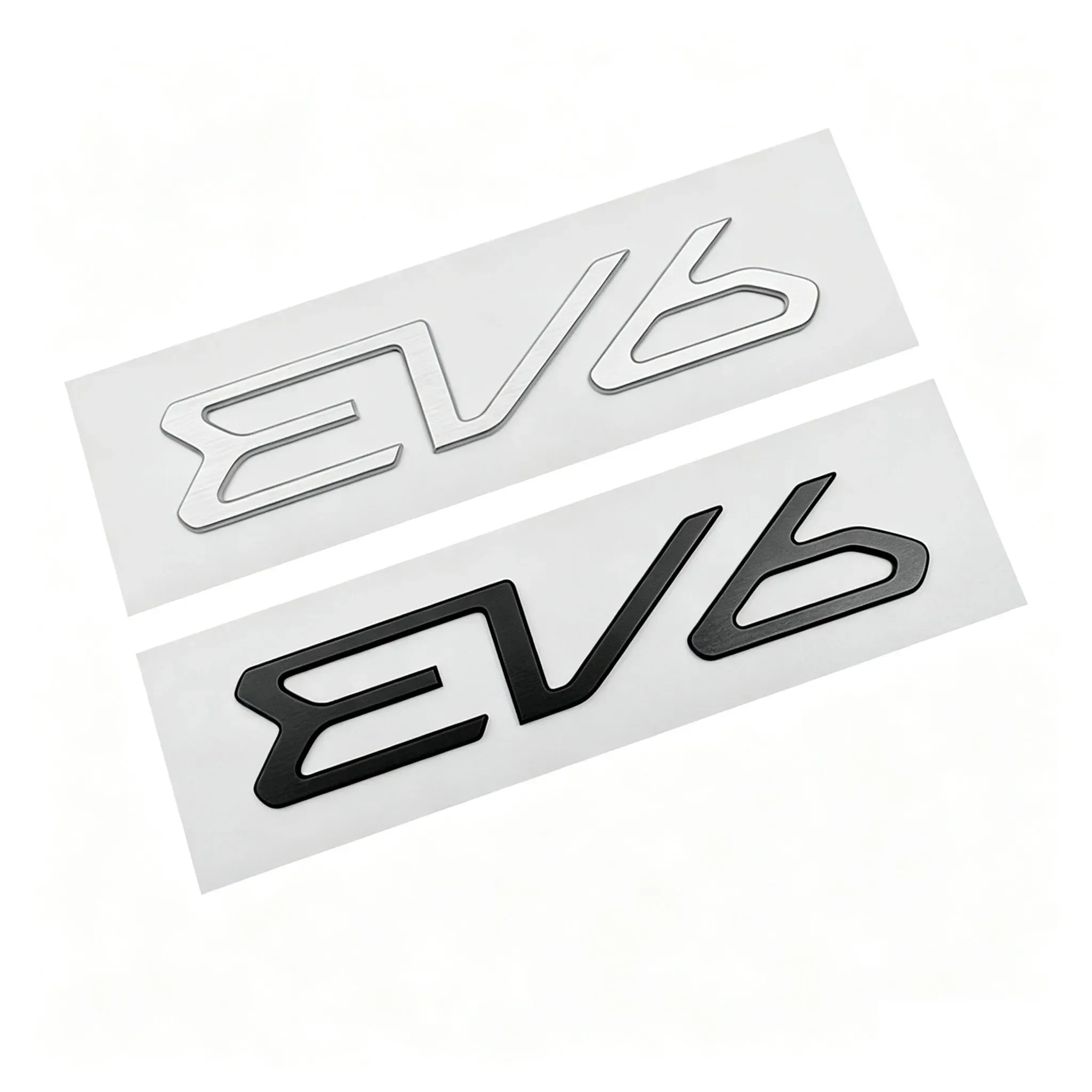 For EV4 EV5 EV6 Car Letter Logo Sticker Tail Bumper Badge Auto Rear Trunk Emblem Styling Aluminum Alloy Accessories