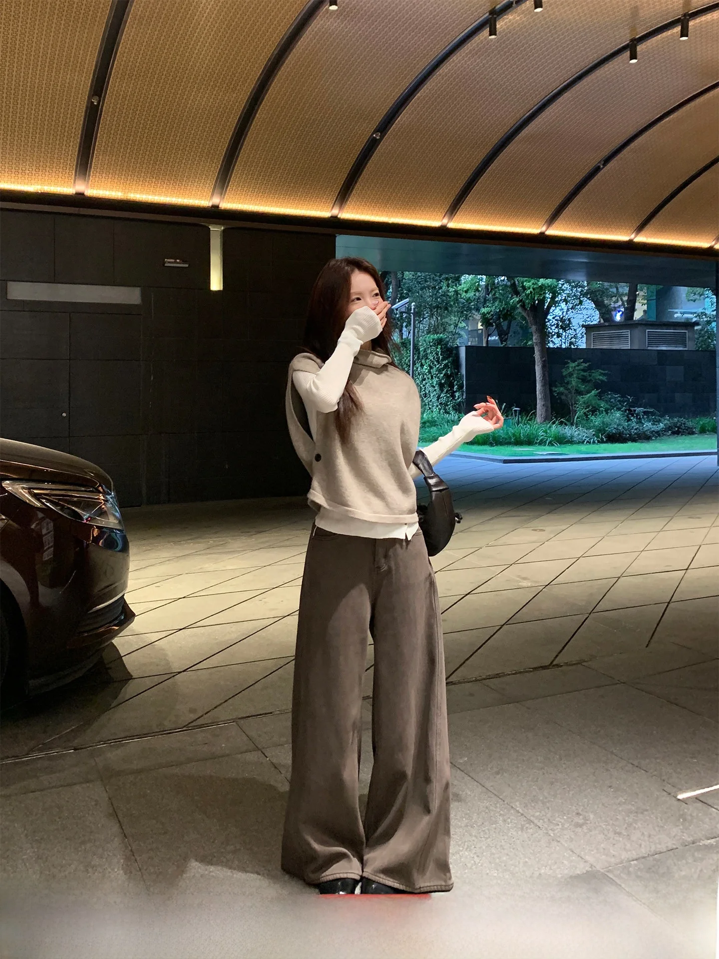 

Женские джинсы Thiened Fce с подкладкой из серебристого вельвета, широкие штанины, ретро-стиль, осенне-зимние, теплые, хлопковые, повседневные, свободного кроя