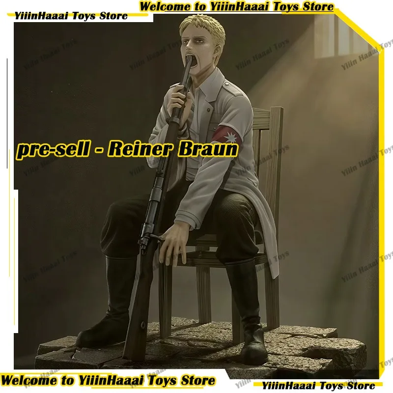

22cm Reiner Braun Figures Attack on Titan Reiner Anime Figure PVC Statue for Desktop Decoration Collection Model Toy Custom Gift