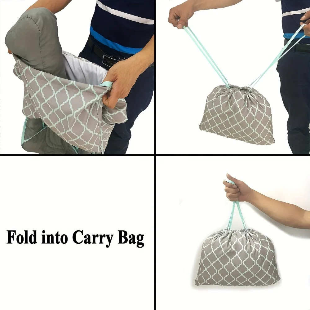 Morbido cuscino attaccato Carrello della spesa 2 in 1 e fodera per seggiolone per bambino Fodera per carrello imbottita in cotone portatile con borsa per il trasporto Animale