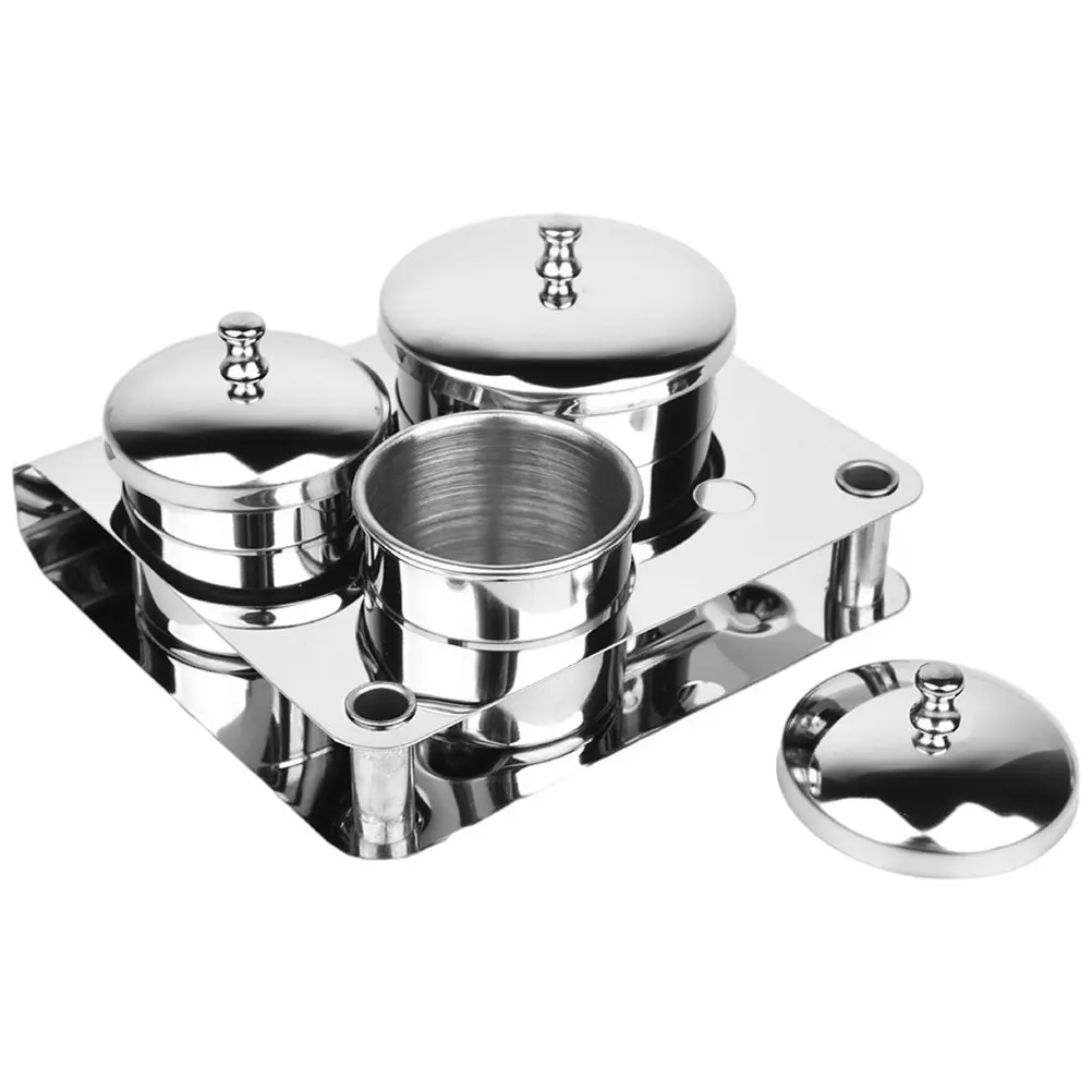 

1Set Premium Stainless Steel Manicure Dappen Cup Stable Base Mixing Dish for Acrylic Liquid Monomer Powder Nail Art Tools Nail
