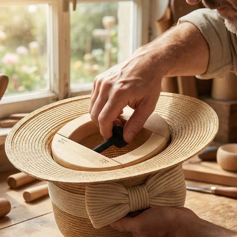 

Компактный портативный деревянный держатель для шляп и кепок: легкий, регулируемый, для ковбойских, бейсбольных и беретовых шляп