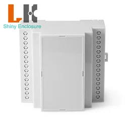 90x57x84mm DIN Rail Enclosure Box Case Mounting Smart Energy Meter Switch Terminal Block Housing PLC Industrial Control Box Case