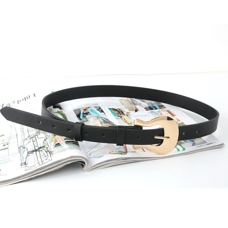 High-quality Slim Fit and Versatile Women's Belt with Alloy Needle Buckle PU Leather Personalized Decoration Jeans Dress Belt