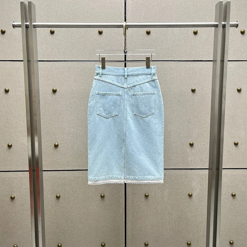 2026年新作 100%コットンデニムミディスカート レディ - Denim Skirt Midi Vintage のレビューと価格