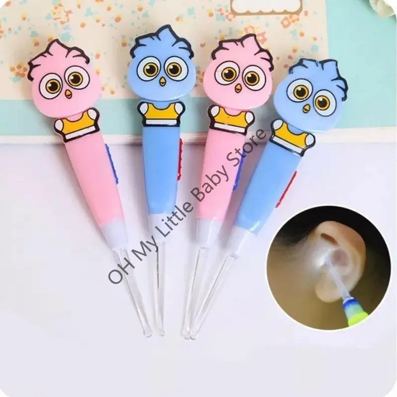 مزيل شمع الأذن بإضاءة LED M76C، سدادات أذن مضيئة قابلة للإزالة، أدوات تنظيف شمع الأذن