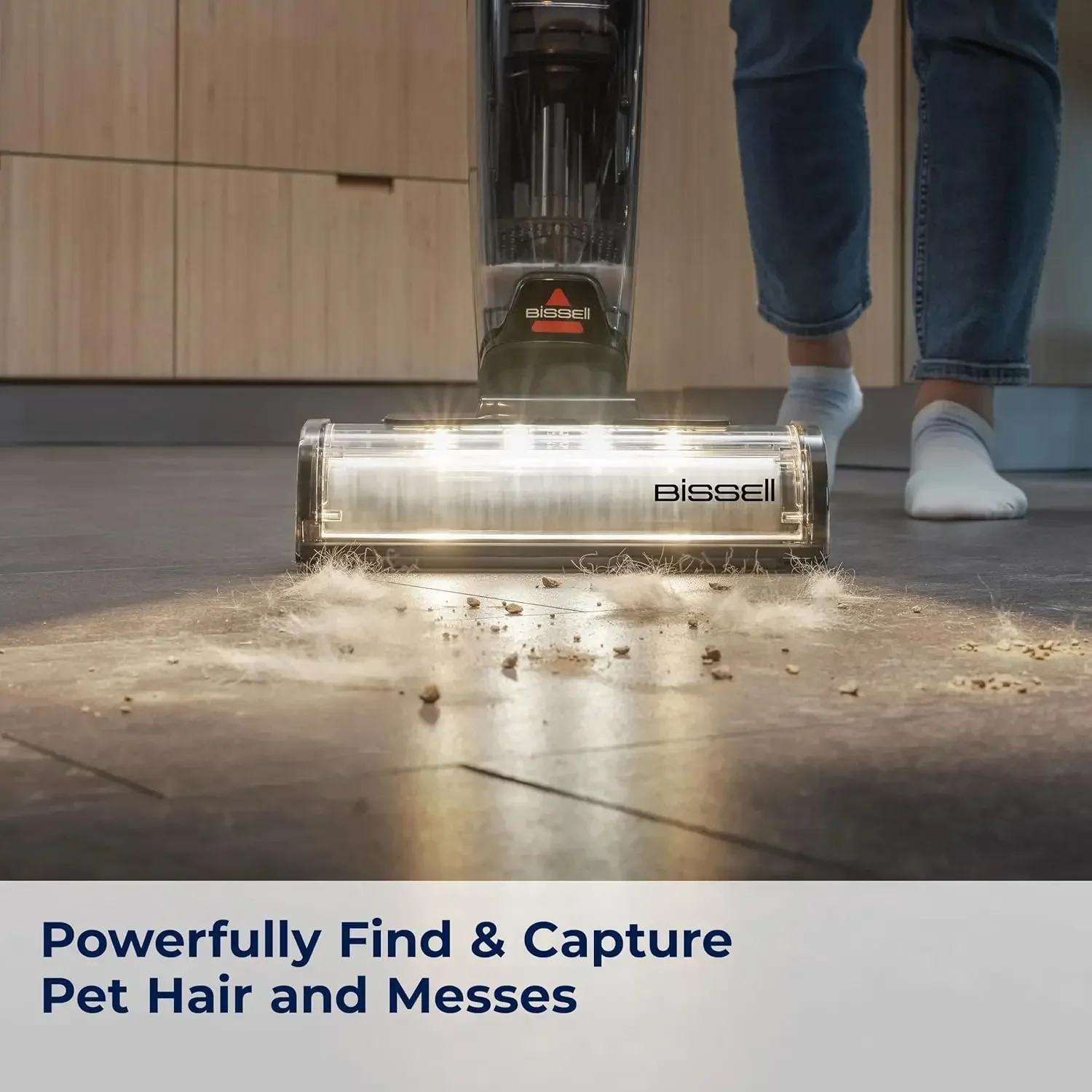 BISSELL CrossWave OmniFind Cordless Multi-Surface Hard Floor Cleaner FurFinder Headlights Wet Dry Vacuum