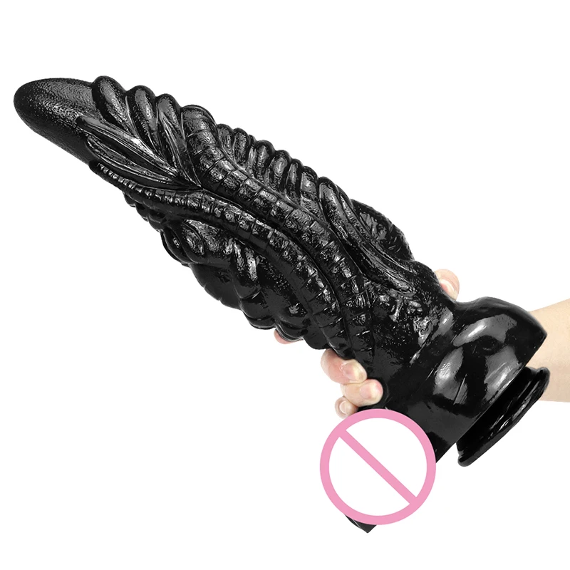 37*10cm Huge PVC Dragon Dildo Soft Monster Fantasy Penis Fake Dick Sex Toys for Women Masturbator Gay Anal Plug Sexshop