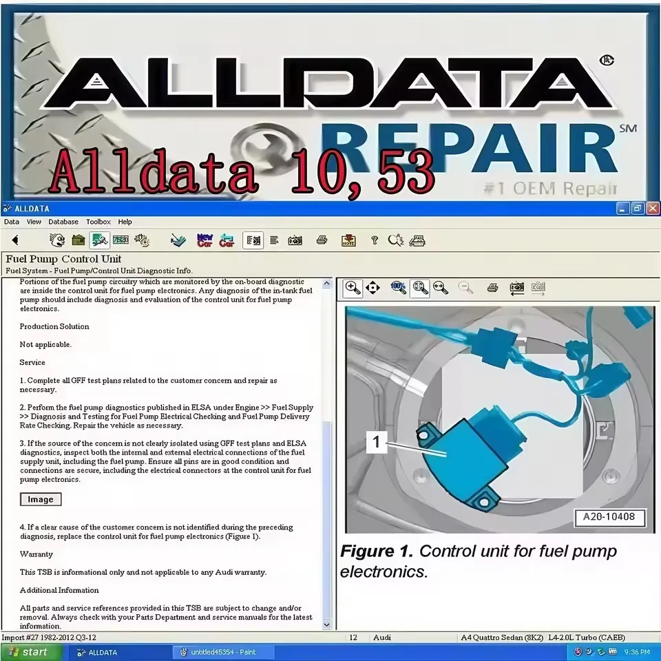 

NEW AllData 10.53 Software de diagnóstico automotriz: Empowers soporte técnico de datos completamente fledados para automóviles