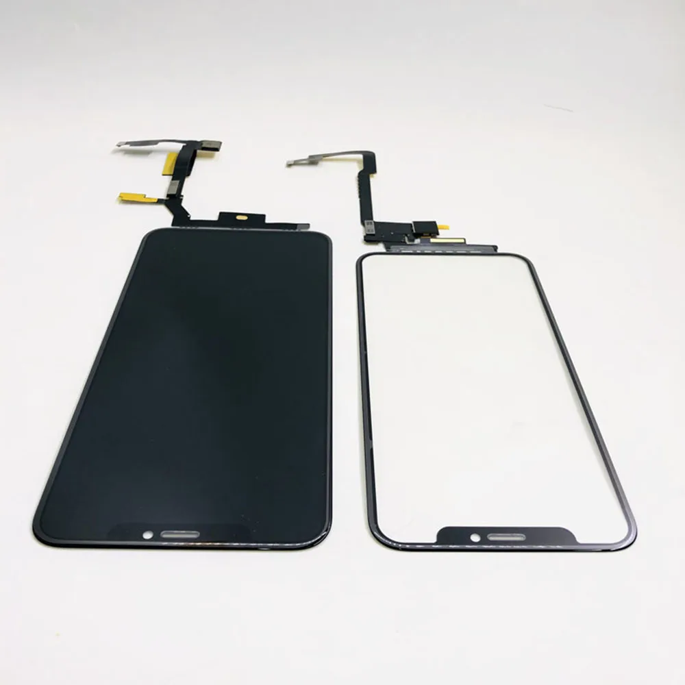 Long Cable No Welding Touch Digitizer With 3D Touch Digitizer With OCA For iPhone X XS XS Max XR Mobile Phone Touch Panel