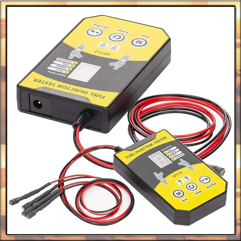AS59 テスタークリーナーキット 8 パルスモードインジェクターテスター 6 サイズクリーニングアダプター 12V/5V 出力電源ドライブ