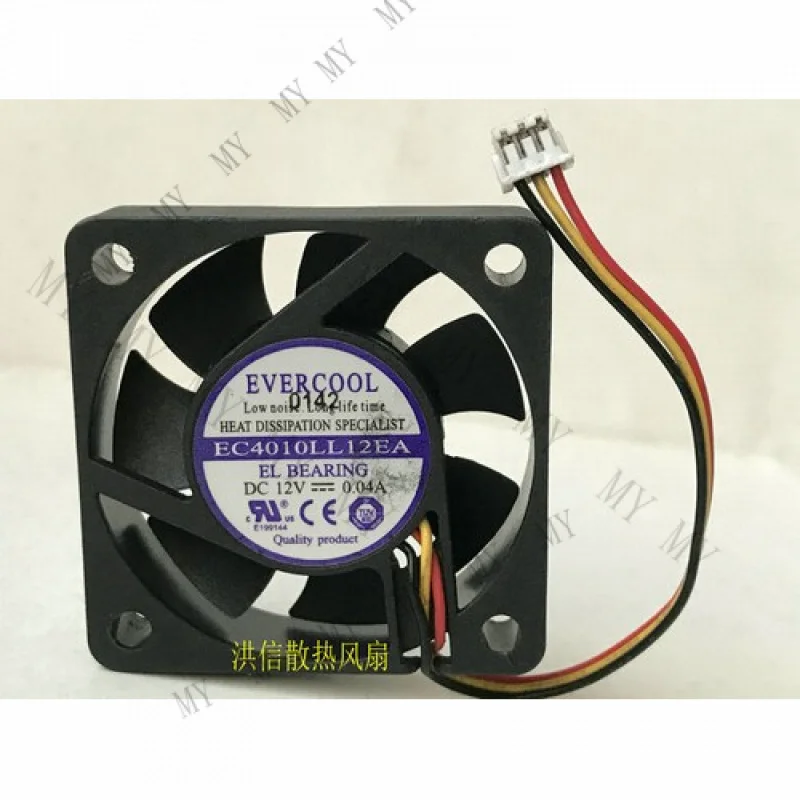 

Вентилятор EVERCOOL EC4010LL12EA, 12В, 0.04А, 4010, 4 см, 2-контактный, 1 шт.