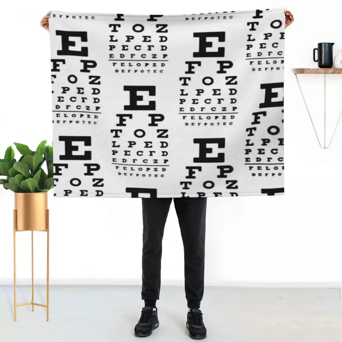 Eye Doctor Vision Chart Throw Blanket Picnic Luxury Brand Flannels Flannel Cute Sofas Blankets