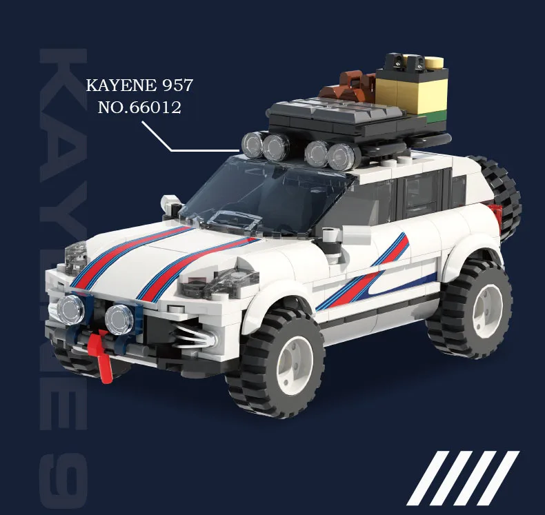 Racing Germany Auto SUV Modell Geschwindigkeits-Baustein Cayenne 957 Supersportwagen Baustein-Modell Fahrzeug Konstruktionsspielzeug für Jungen Geschenke – Detail 3