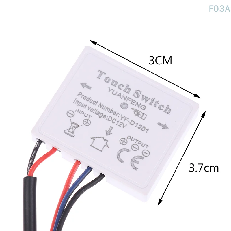 DC12V 2A 3A 5A LED Inductieve Traploos Dimmen Touch Schakelaar Voor Led Licht Spiegel Lamp Dimmer Schakelaar Touch Pad