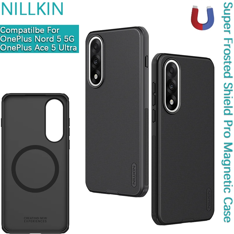 

Nillkin для OnePlus 13R 5G/Nord 5/Ace 5 Pro/Ace 5 Ultra Super Frosted Shield Pro магнитный противоударный чехол для телефона защитный чехол