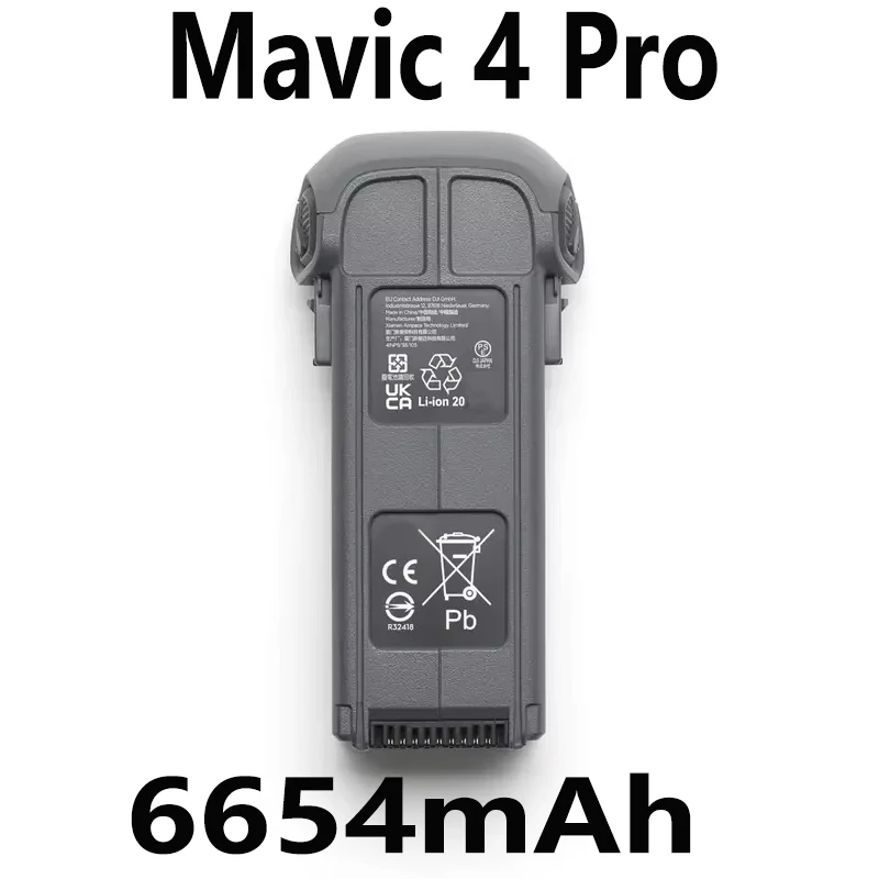 

6654 мАч для Mavic 4 Pro, время полета, 51 минут, новый ntelligent, полетный аккумулятор большой емкости, поддержка быстрой зарядки