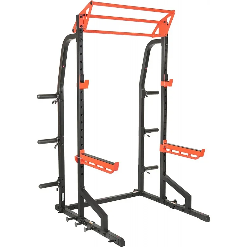 Power Zone Half Rack Power Cage with Weight Bench