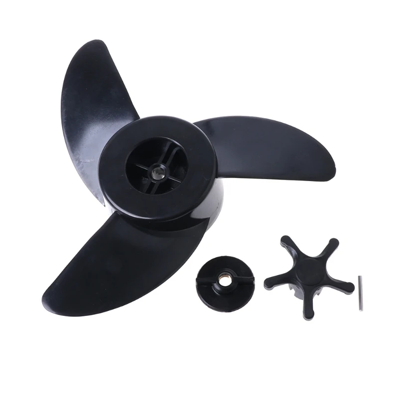 Propeller Plastic Thicken Boat 3-Blades Outboard Motor Propeller Trolling Motors Mount Accessories for Haibo ET34 ET44