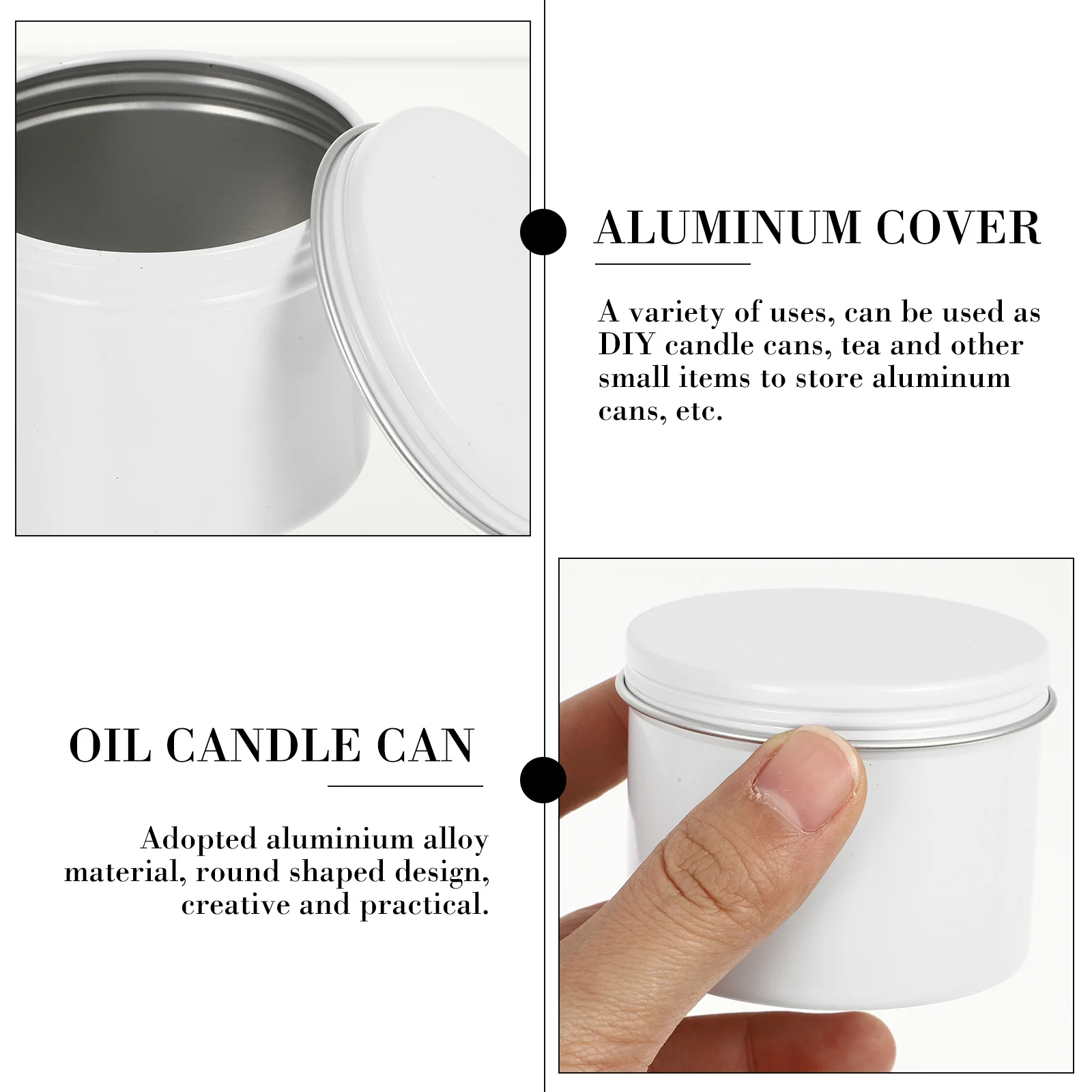 

4pcs 120Ml Aluminum Storage Cans Round Empty Metal Jar For Tea Diy Cream Jewelry Travel Organizer Screw-Top Container