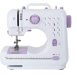 Electric Purple 505 Portable Sewing Machine for Beginner and Kids,Sewing Machine with 12Built-In Stitches,2 Speeds Double Thread