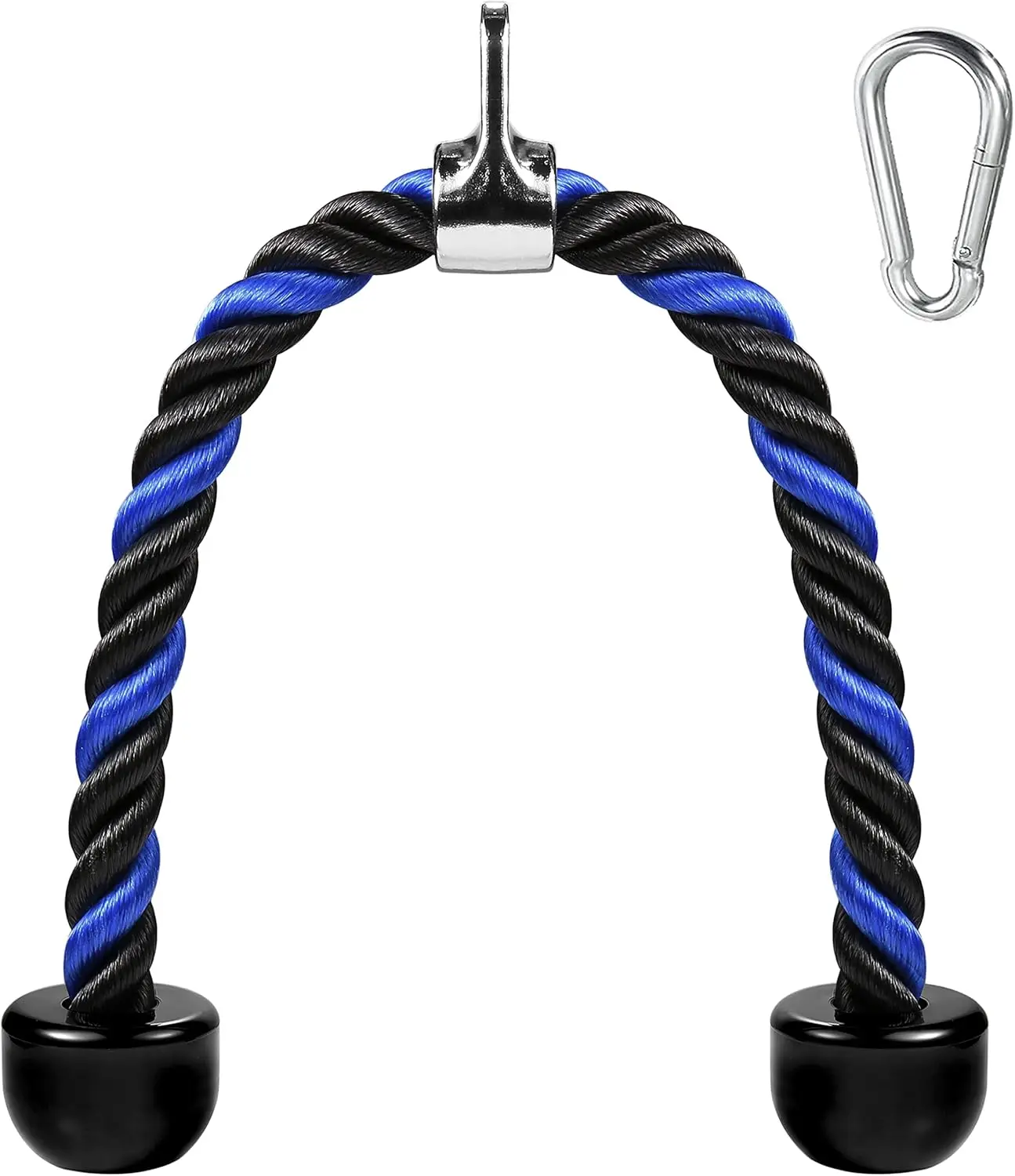 

Tricep Rope Cable Attachment 27 & 36 Inch, Non-Slip Rubber Handles for Gym Workout