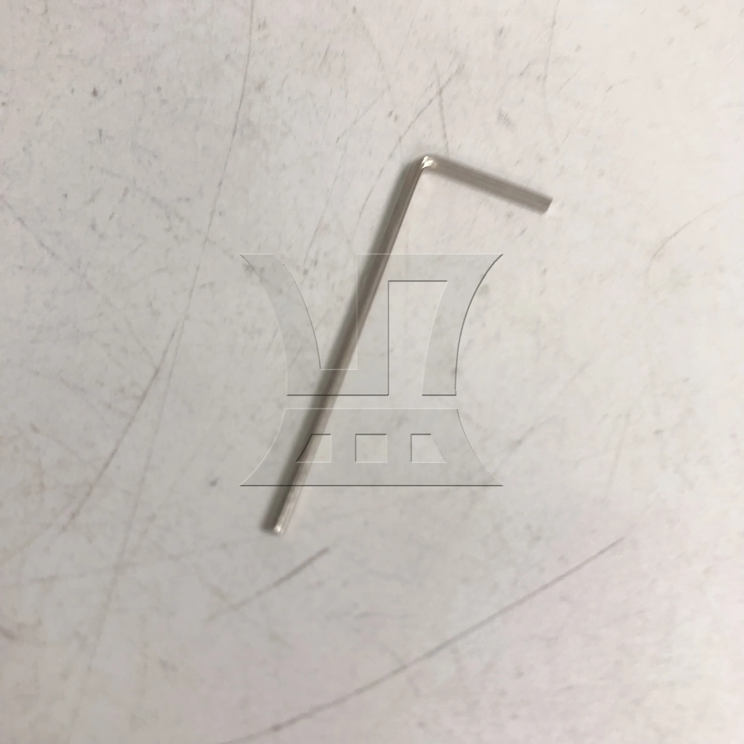 Chave Allen Hexágono BQLZR 45 #   Niquelado de superfície de aço 1,73 polegadas x 0,63 polegadas prata