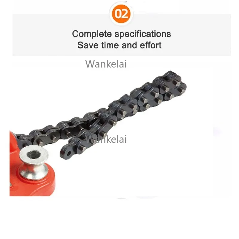 Desktop Chain Pipe Table Vice With Cast Iron Base And Crank 6 Inch Screw Bench Manuel Vise Holding Bending
