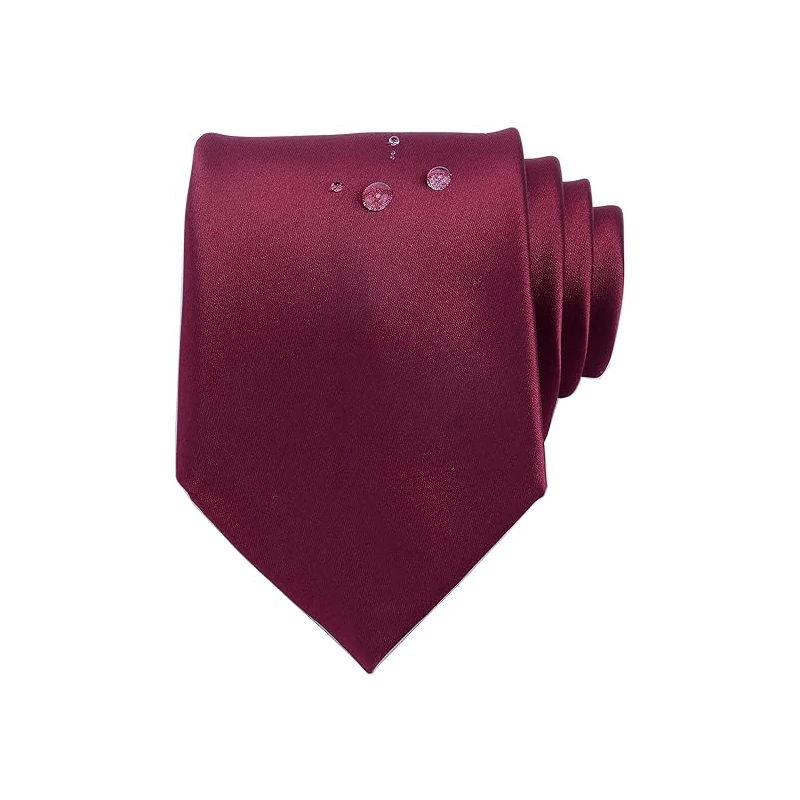 Corbata de cuello impermeable para camisa Unisex, accesorios de bufandas, traje rojo vino, corbata colorida, regalo de matrimonio Popular para