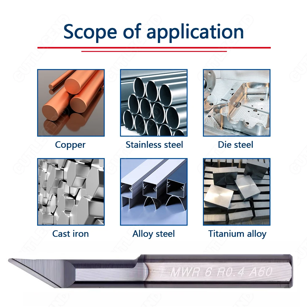 HRC65 MWR Micro Bore Boring Tool Inner hole chamfering copying machining Turning Tool MWR 6mm Boring Cutter For Steel Aluminum