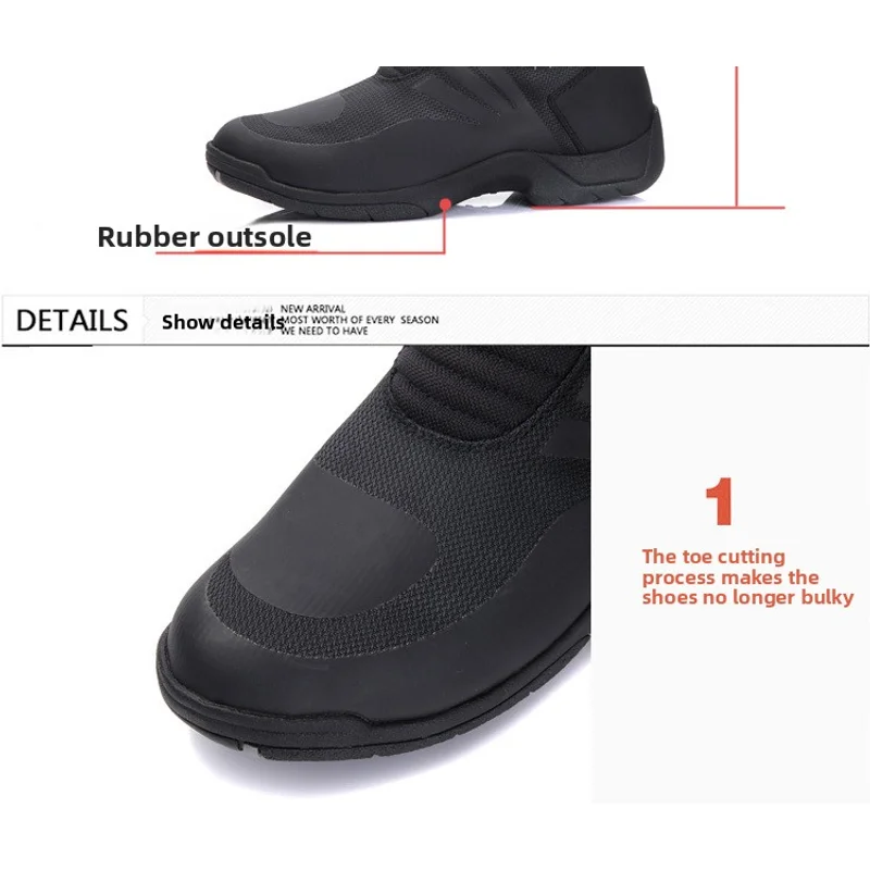 Shoes Boots Guangdong No Unisex Yes Leather Rubber Boots For Motorcycle Women's Boots Recommend
