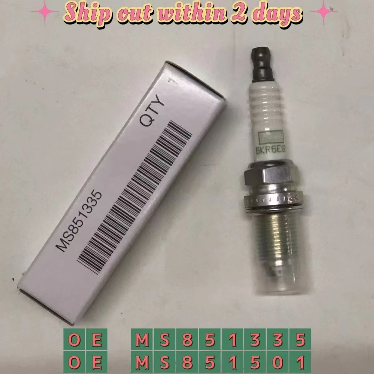 

BKR6EGP Spark plug For Mitsubishi Pajero Montero K96W V43W V63W V73W V93W NATIVA MS851335