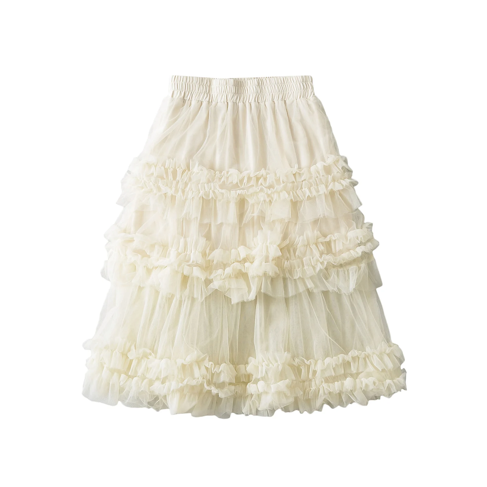 

JNLEAOG, осенне-зимняя новая повседневная тюлевая юбка средней длины, женская универсальная юбка-миди для отдыха Faion Sensation