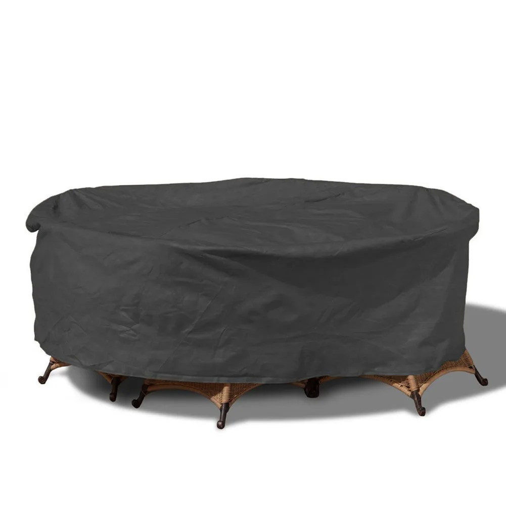 Round Cover Round Outdoor Garden Furniture Cover Waterproof Oxford Protective Furniture Rain and Snow Dust Cover view 4