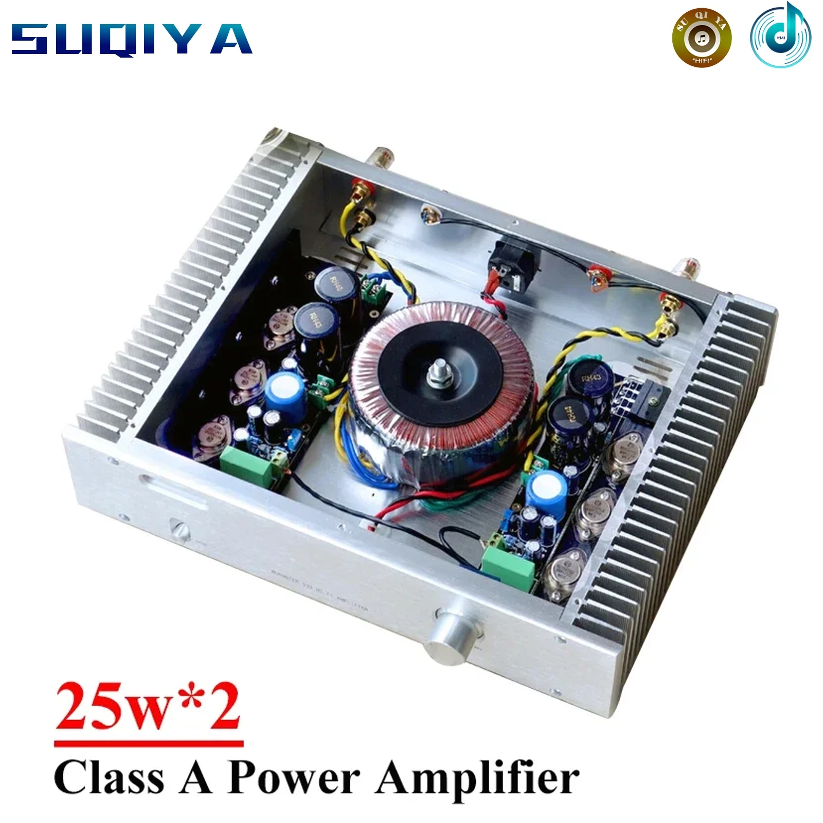 25w*2 Class A Power Amplifier Low Distortion High Power Sound Fine and Full ON Transistor MJE15024 MJE15025 HIFI Audio Amplifier