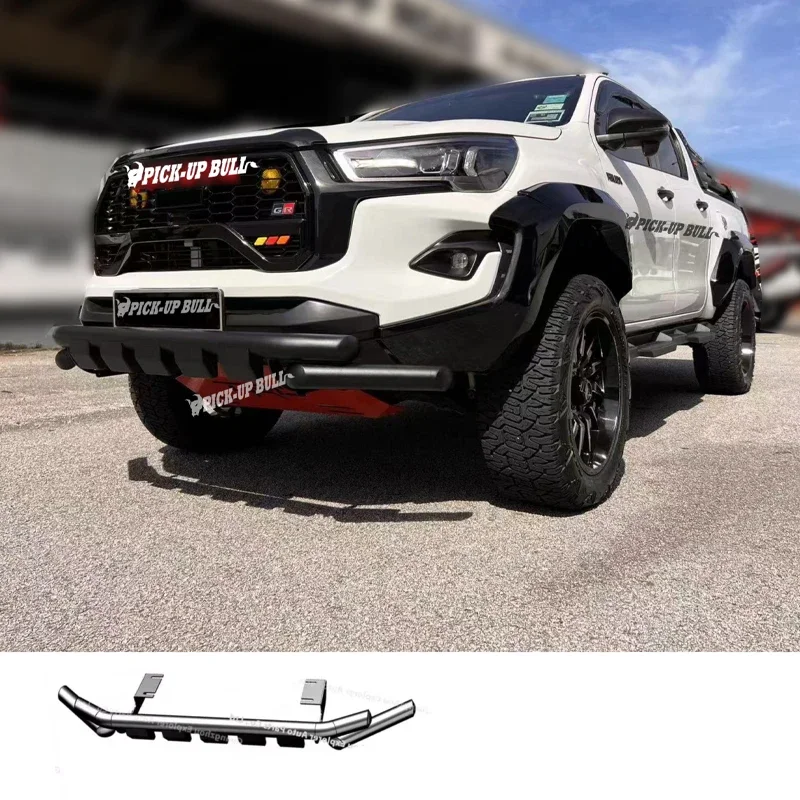 Steel Front Bumper for Hilux 2016-2024 Bull Bar for Hilux Revo Rocco