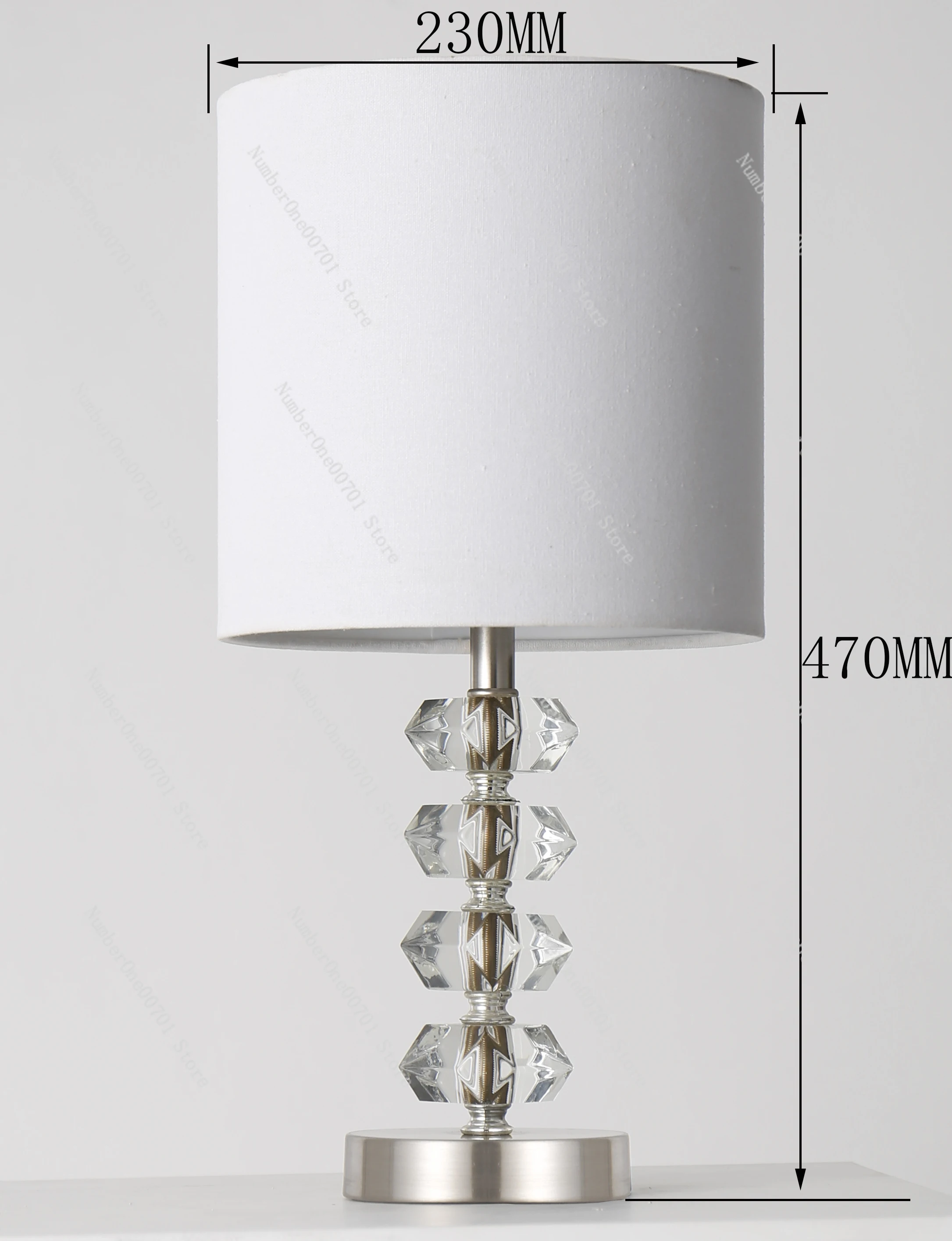 

Простая хрустальная настольная лампа, Хрустальная настольная лампа, Настольная лампа