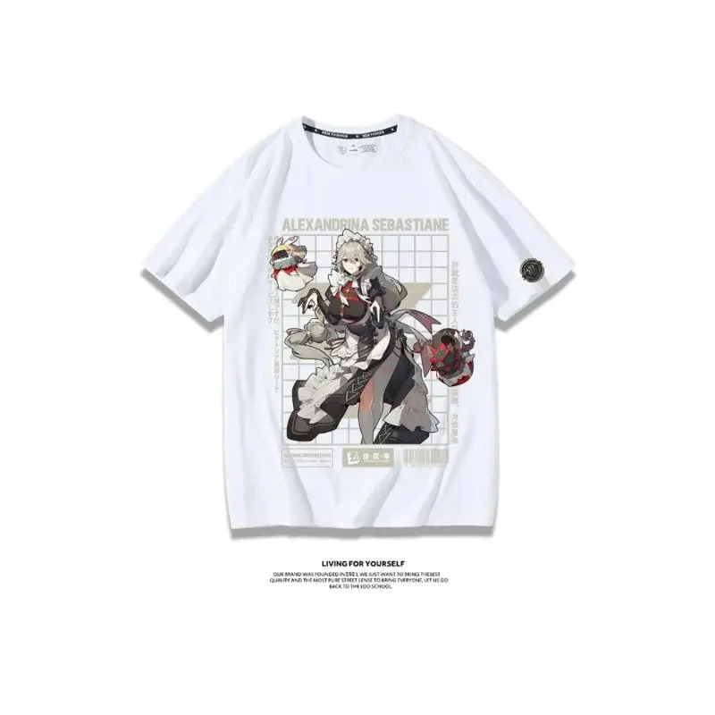 Anime Zenless Zone Zero Von Lycaon Ellen Joe Fashion Street Wear Summer T-shirt Unisex New Cosplay Neutral Short sleeve T-shirt